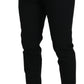 Elegant Black Wool-Blend Trousers