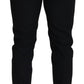 Elegant Black Wool-Blend Trousers