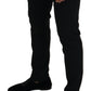 Elegant Black Wool-Blend Trousers