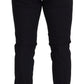 Elegant Black Wool Blend Trousers