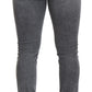 Chic Grey Washed Denim Pants