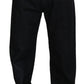 Elegant Black Washed Denim Pants Luxe Cotton