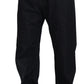 Elegant Black Washed Denim Pants Luxe Cotton