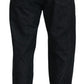 Elegant Black Washed Denim Pants Luxe Cotton