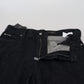 Elegant Black Washed Denim Pants Luxe Cotton