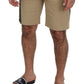 Elegant Beige Cotton Blend Designer Shorts