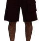 Elegant Maroon Tailored Shorts