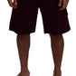 Elegant Maroon Tailored Shorts