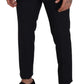 Elegant Black Wool Blend Trousers