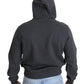 Elegant Grey Cotton Hooded Sweatshirt