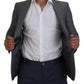 Elegant Light Gray Sicilia Blazer Jacket