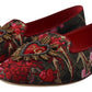 Multicolor Leather and Fabric Flats with Sacred Heart Patch