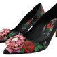 Elegant Floral Crystal Pumps