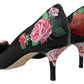 Elegant Floral Crystal Pumps