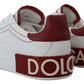 Chic White Portofino Leather Sneakers