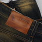 Elegant Blue Washed Denim Pants - Authentic Craftsmanship