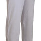 Chic White Jogger Pants - Casual Elegance