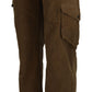 Chic Brown Corduroy Cargo Pants