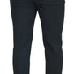 Elegant Blue Virgin Wool Trousers