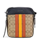 Hudson 21 Signature Varsity Stripe Coated Canvas Crossbody Bag