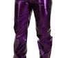 Elegant Shining Purple Straight Fit Pants