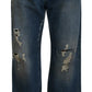 Stunning Tattered Denim Italian Jeans