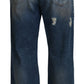 Stunning Tattered Denim Italian Jeans