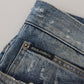 Stunning Tattered Denim Italian Jeans