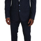 Elegant Blue Martini Men's Slim Fit Suit