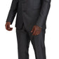 Elegant Gray Silver Sicilia Suit Ensemble