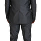 Elegant Gray Silver Sicilia Suit Ensemble