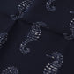 Blue Seahorse DG Printed Square Handkerchief Scarf