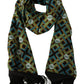 Elegant Multicolor Silk Men's Scarf