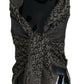 Gray Logo Knit Neck Wrap Shawl Scarf