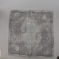 Gray Print Shawl Foulard Branded Scarf