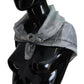 Gray Print Shawl Foulard Branded Scarf