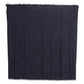 Dark Blue Wool Neck Wrap Shawl Fringes Scarf