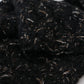 Black Wool Knitted Wrap Foulard Fringe Scarf