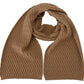 Elegant Dark Brown Knitted Scarf