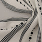 White Dotted Stripes Square Handkerchief Viscose Scarf