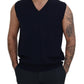 Sleek Black V-Neck Sleeveless Tank