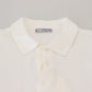 Elegant White Cotton Polo T-Shirt