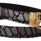 Multicolor Leather Statement Belt