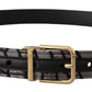 Multicolor Leather Statement Belt