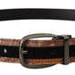 Multicolor Leather Signature Belt