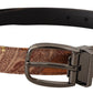 Multicolor Leather Signature Belt