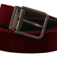 Velvet Maroon Elegance Belt