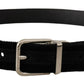 Elegant Grosgrain Leather Belt