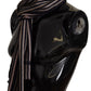 Multicolor Stripes Wool Knit Fringe Shawl Scarf