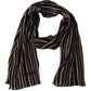 Multicolor Stripes Wool Knit Fringe Shawl Scarf